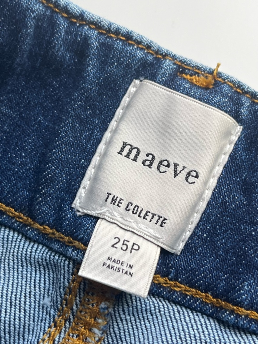 Anthropologie Maeve The Colette Jeans Wide Leg Crop Patch Pocket Blue 25 Petite - Picture 8 of 12